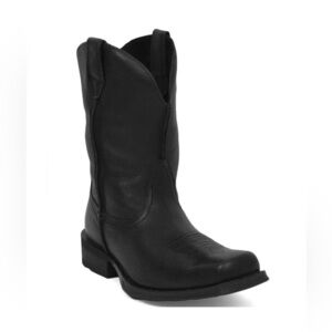 Ariat Men's Rambler Western Boot in Black Leather | Cowboy Boots Size 10 D